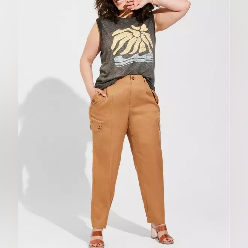 NWT TORRID | Tapered Leg Relaxed Cargo Pant 12T - Picture 2 of 9